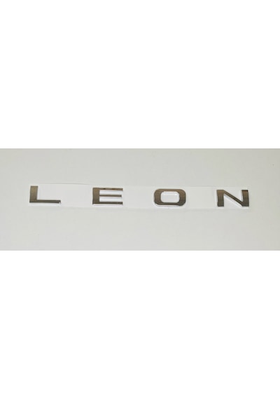 Leon 2007 - 2020 Arka Bagaj Yazısı Krom