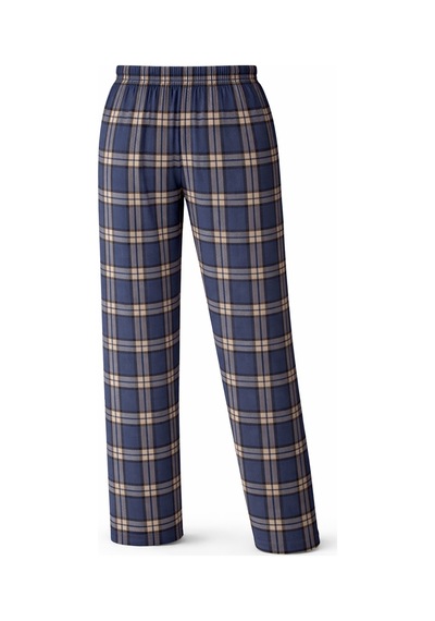 Mutlu City Erkek Mevsimlik Uzun Kollu 3 Düğmeli Ekose Alt Pijama Takımı 16649 İndigo