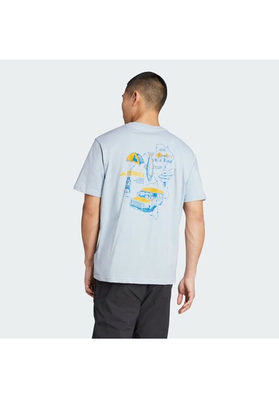 Adidas Mt Polygiene T Baskılı Tişört Wonblu