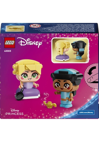 LEGO® ǀ  Disney Princess Mini Yasemin ve Rapunzel 43303 – 5 Yaş ve Üzeri Çocuklar için Aksesuarlar İçeren Yapım Seti (59 Parça)
