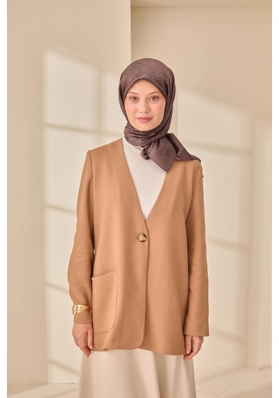 Silk Home Shiny Eşarp 75012-23 kahverengi