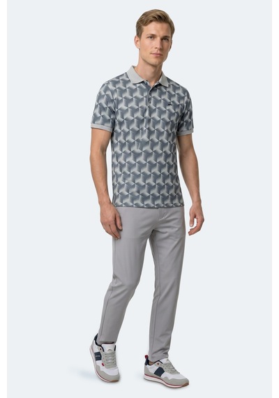 Slazenger Katarın 2 Li Set Erkek Siyah - Gri Tişört