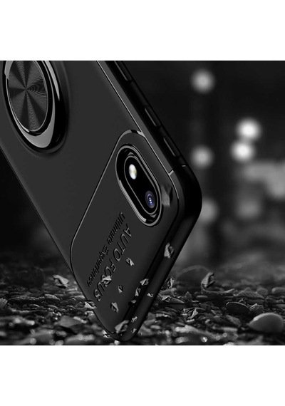 Galaxy A01 Core Kılıf Zore Ravel Silikon Kapak Siyah