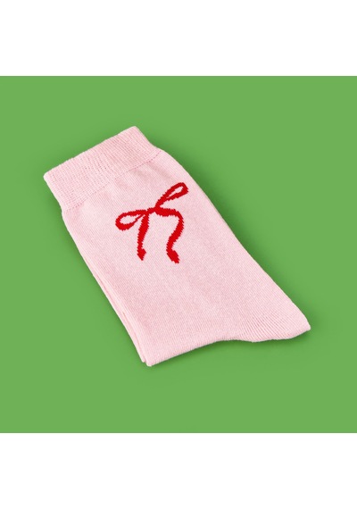 Soft Ribbon Çorap - Pembe Çok Renkli