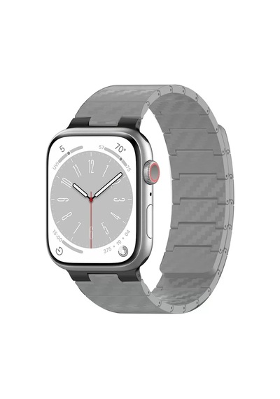 Movenchy Apple Watch 45mm Carbon Steel Kordon - Yıldız Işığı