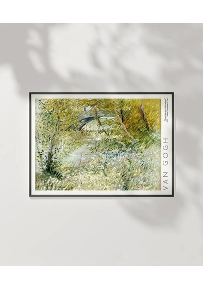 Çerçevesiz Poster Vincent Van Gogh Riverbank'da Bahar Vakti