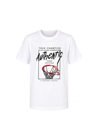 Trender Authentic Kısa Kol O Yaka Beyaz Erkek Çocuk T-shirt 26ydt1000060