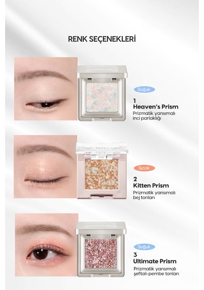 Topaklanmayan, El Yapımı Glitter Far Modern Shadow Glitter Prism No.3 Ultimate Prism 03