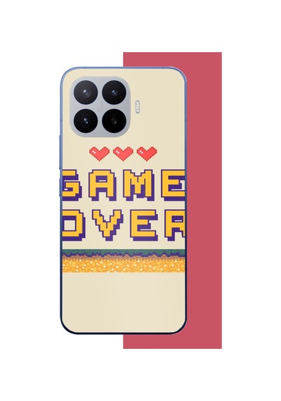 Mi 17t Pro Uyumlu Game Over Baskılı Silikon Kılıf Renkli
