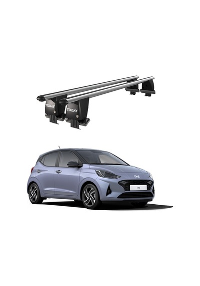 Royal Hyundai İ10 2019 Ve Sonrası Uyumlu Gri Kilitli Ara Atkı Port Bagaj Tavan Barı