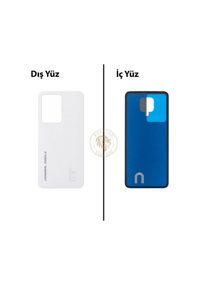 General Mobile Gm 24 Pro Beyaz Uyumlu Arka Kapak Arka Cam Batarya Pil Kapağı Lazer Kesim Back Cover Diğer