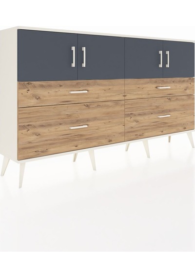 Arges Konsol 2 Raflı 4 Çekmeceli 4 Kapaklı 176x30x99 Aytaşı-antra Aytaşı-antrasit/çam Arges Konsol 2 Raflı 4 Çekmeceli 4 Kapaklı 176x30x99 Aytaşı-antra Aytaşı-antrasit/çam