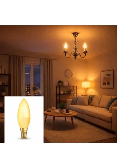 Led Mum Ampul, 4.9w E14, Dekoratif Ve Enerji Tasarruflu -