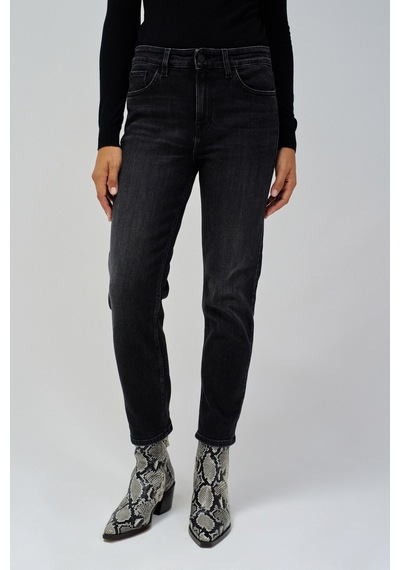 Salsa Jeans Siyah Kadın Düz Denim Pantolon 21008391-true
