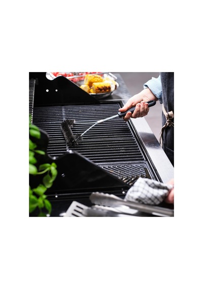 Barbekü-ızgara Temizleme Fırçası, Paslanmaz Çelik-siyah, 35 Cm