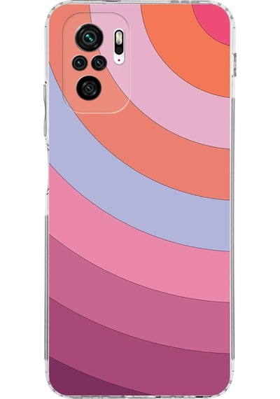 Xiaomi Redmi Note 10s Kamera Korumalı Kapak Renk Cümbüşü Tasarımlı Şeffaf Kılıf
