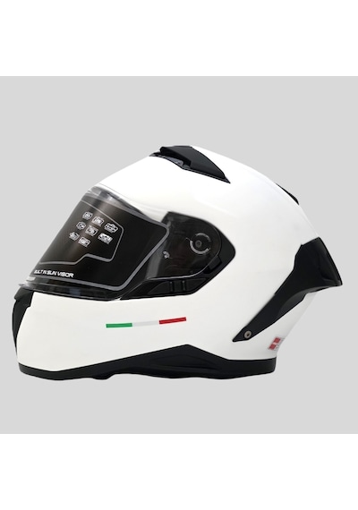 Arwic Mat Kapalı Full Face Motosiklet Kaskı Ar939 Beyaz