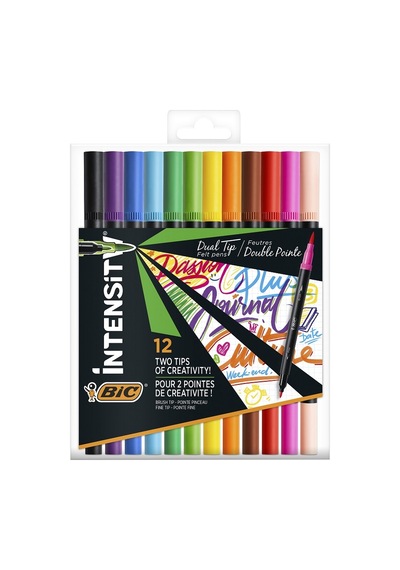 Bic Intensity Dual Tip Çift Taraflı Keçeli 12'li