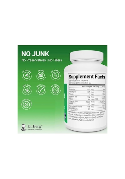 Dr. Berg Natural Vitamin B12 60 Kapsül