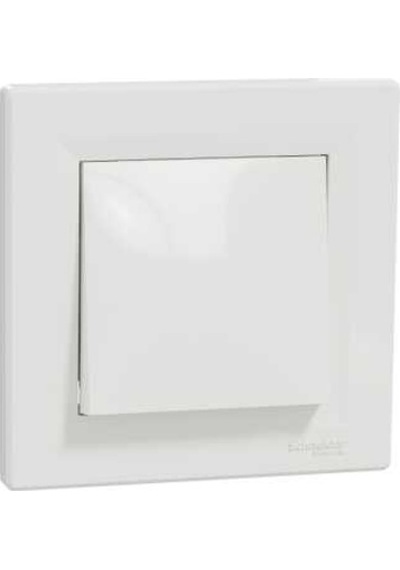 Schneider Asfora - 1 Kutuplu Buton Anahtar, Vidalı Bağlantı, Beyaz - EPH0700121