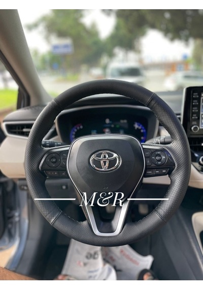 Toyota Uyumlu Corolla Kaplama Deri Direksiyon Kılıfı 2019-2023