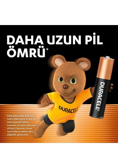 Duracell Basic Aaa Alkalin İnce Kalem Pil 15'li Paket 1,5v Lr03 Mn2400
