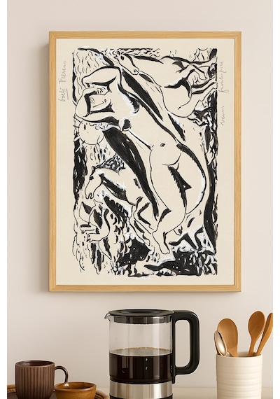 Wild Reverie Ahşap Çerçeveli Poster, Dekoratif Sanatsal Duvar Tablosu