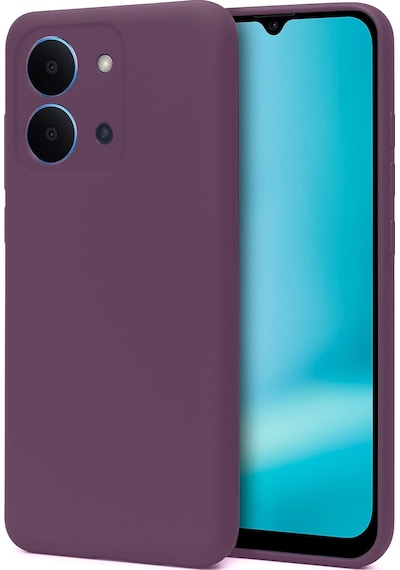 Xiaomi Redmi 15c Kılıf Biye Yumuşak Silikon Case Mürdüm