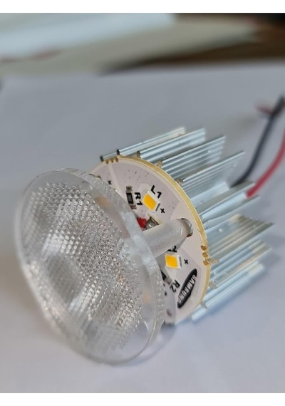10&apos Lu Paket Dekoratif Yuvarlak Tente Içi Kasasız Led Armatür 12v - Beyaz Işık 6500k