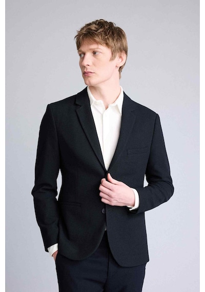 Defacto Modern Fıt Penye Blazer Ceket F2347ax26spnv64 Lacivert-nv64