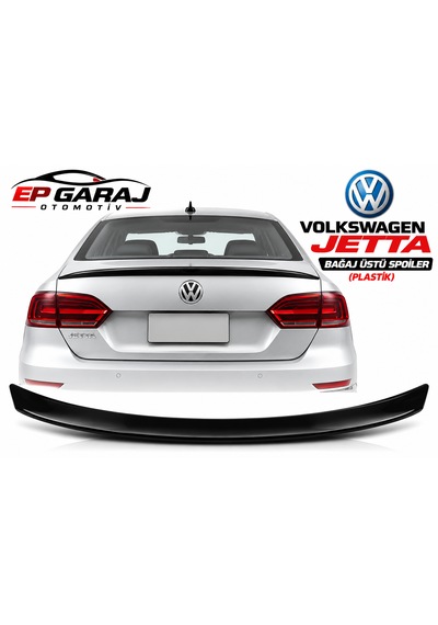 Volkswagen Jetta Bagaj Üstü Spoiler Plastik Astarlı