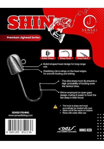 Sensei Shin Ss Odz İğneli 1,2 Gr 5 Li Pk Lrf Jighead - Standart