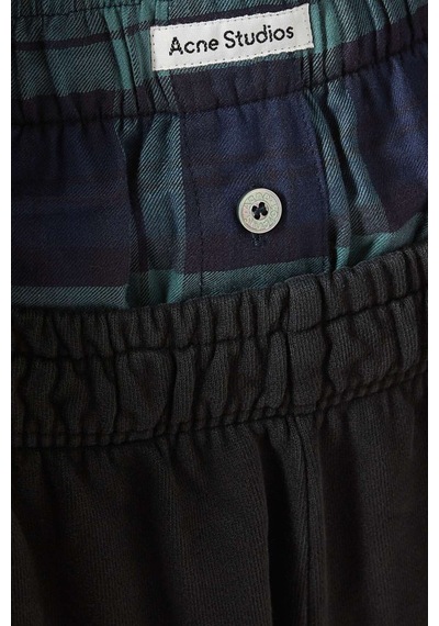Acne Studios Double - Waistband Boxer Sweatpants - Rahat Ve Şık Tasarım Siyah