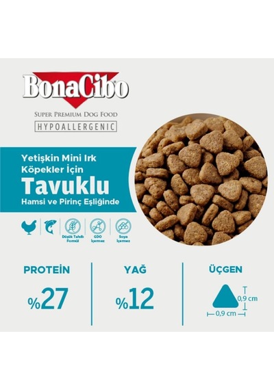 Mini Irk Yetişkin Köpek Kuru Maması Tavuklu 4 Kg Hipoalerjenik