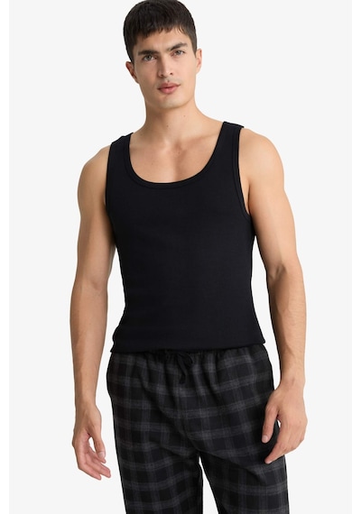 Defacto Slim Fit Dar Kesim Kaşkorse 2li Atlet C9607ax25wnbk81 Siyah-bk81