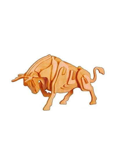 3D Ahşap Puzzle -  Boğa