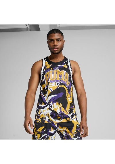 Puma Rival Rage Aop Mesh Tank Erkek Atlet Siyah
