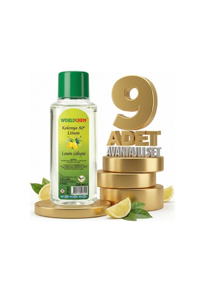 Worldchem Limon Kolonyası 9x250 Ml