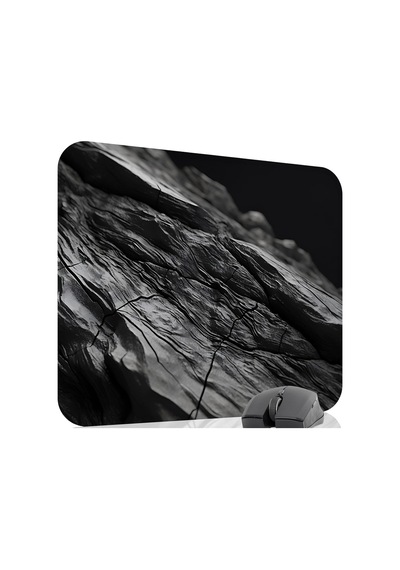 Siyah Mermer Desenli Gaming Mouse Pad Kauçuk Kaymaz Taban Mousepad V1, 48x40 Xxl