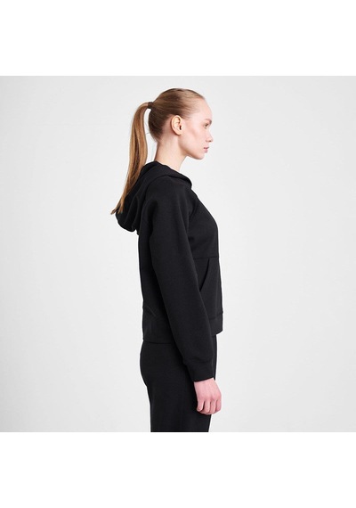 Lescon 25n-2133 Kadın Fermuarlı Kapüşonlu Sweatshirt Siyah
