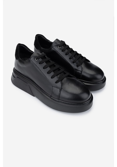 Valmenti Erkek Hakiki Deri Sneakers & Spor Ayakkabı 771 35110 Erk Ayk Y25 Sıyah Dr/syh Siyah