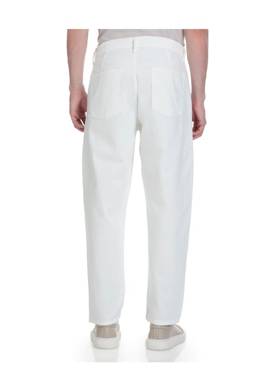Saykı Beyaz Regular Fit 5 Cep 100% Pamuk Kot Pantolon 2948380 Beyaz