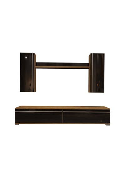 Decoraktiv Eko 5d Mdf Std Tv Ünitesi Tv Sehpası Pera - Siyah