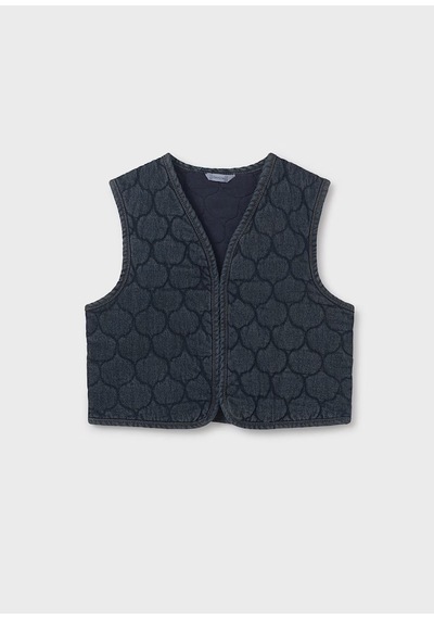 Mayoral Kız Çocuk Denim Yelek 7319 Lacivert