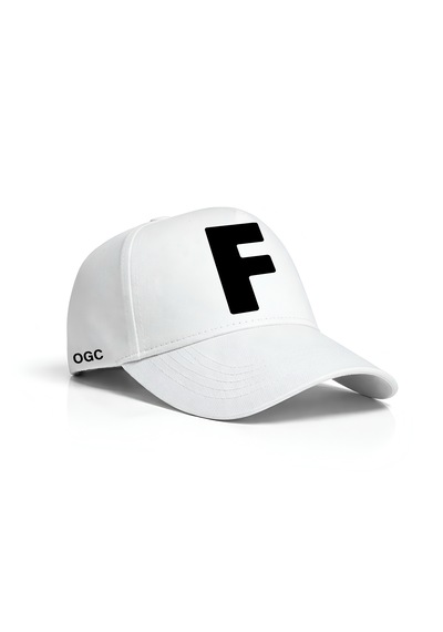 Ogc F Harfi Unisex Şapka Beyaz