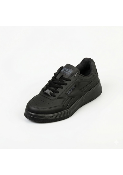 Letoon 5240 Bağcıklı Siyah Unisex Spor Ayakkabı
