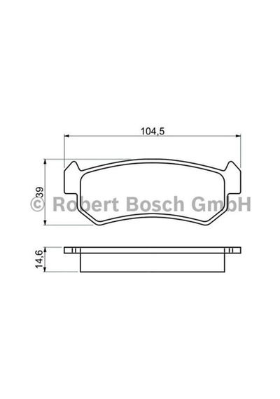 BOSCH 986494133 Fren Balatası Arka Aveo T250 T255 05- Lacetti 04- / Nubira 03-