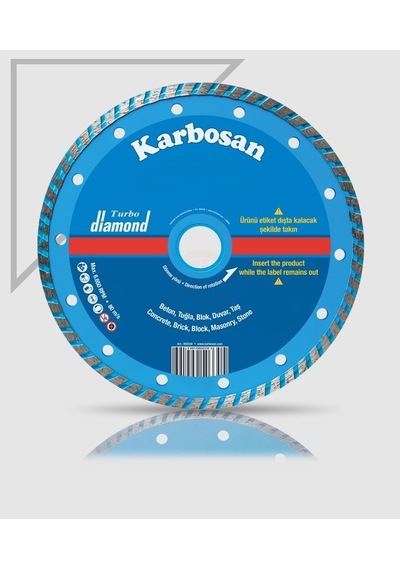 Karbosan Elmas Kesici Turbo Kanallı 180X2.2X22.23 MM