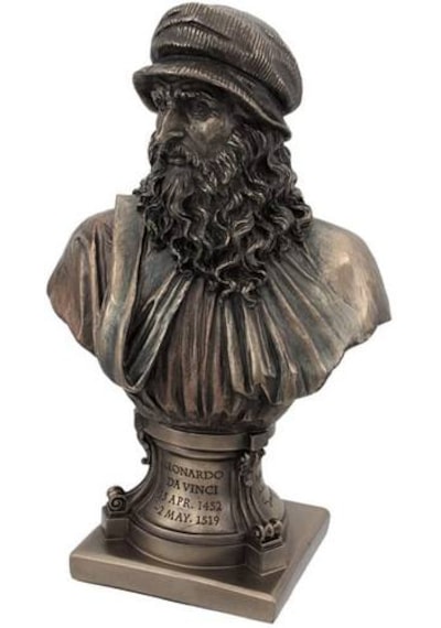 Veronese Koleksiyon Leonardo Da Vinci Büst Figürü 23cm