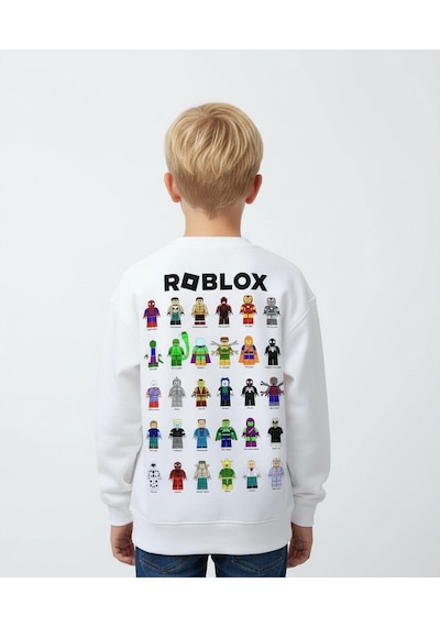 Seabubbles Roblox Çocuk Sweatshirt St09622 KREM
